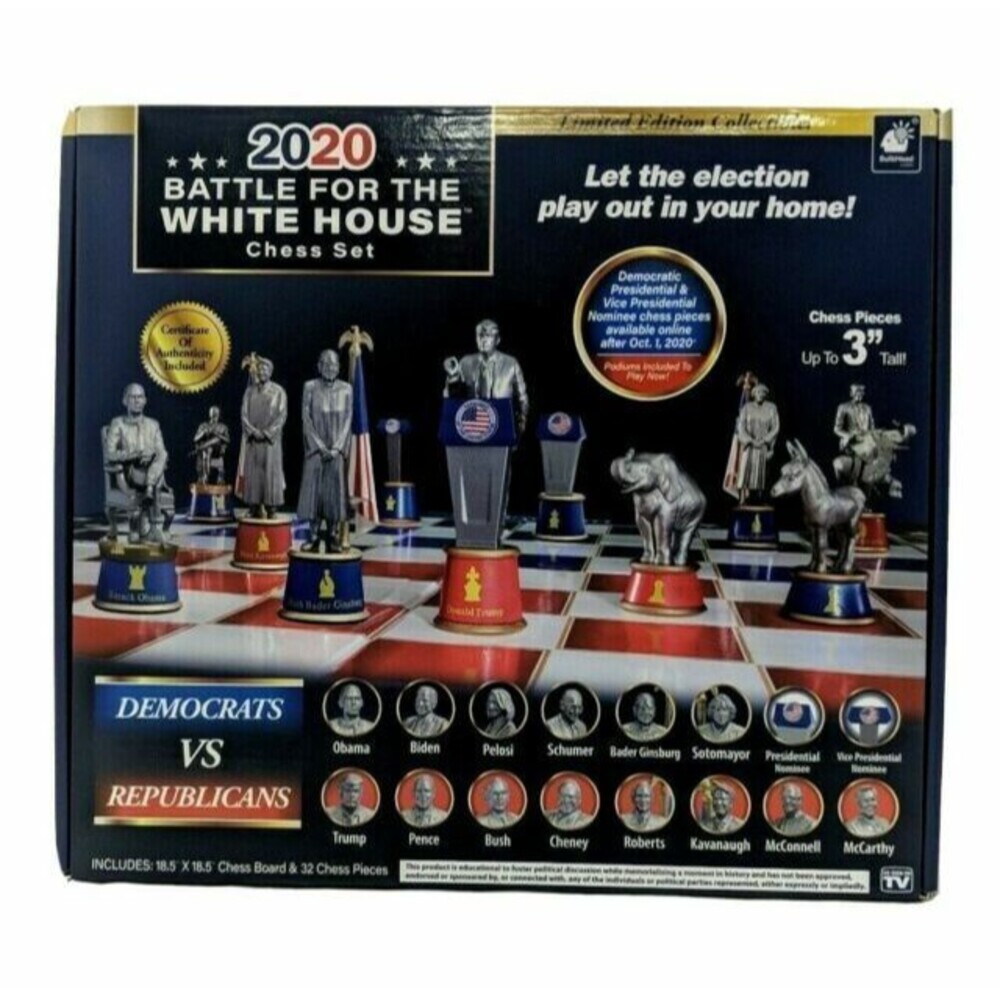 BulbHead 2020 Battle For The White House Chess Set SEALED BOX